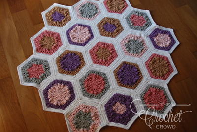 Springtime Hexagon Blanket Crochet Pattern