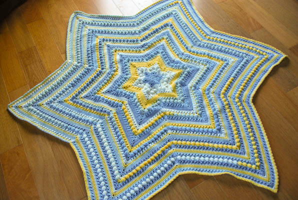 Little Superstar Crochet Baby Mat Pattern