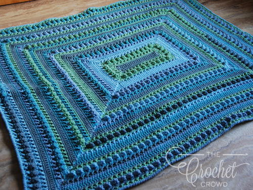 Popcorn Stitch Intermediate Crochet Lapghan Pattern
