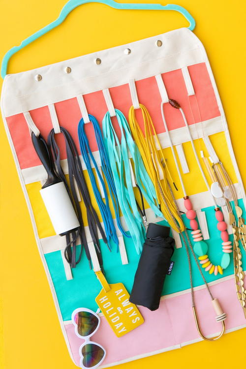 DIY Colorful Closet Organizer