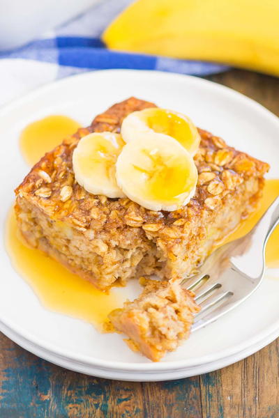 Banana Bread Baked Oatmeal