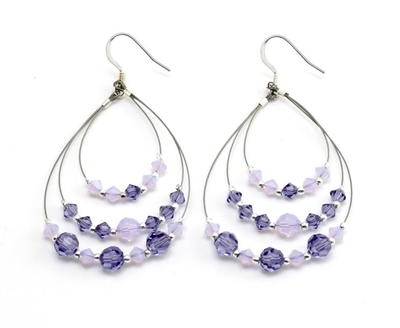 Vivacious Violet Earrings