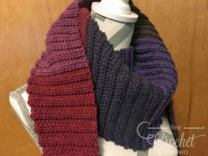 Ribbed Winter Crochet Scarf Pattern