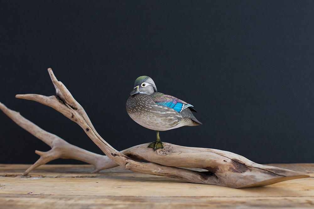 A Hen Wood Duck Head | wildfowl-carving.com