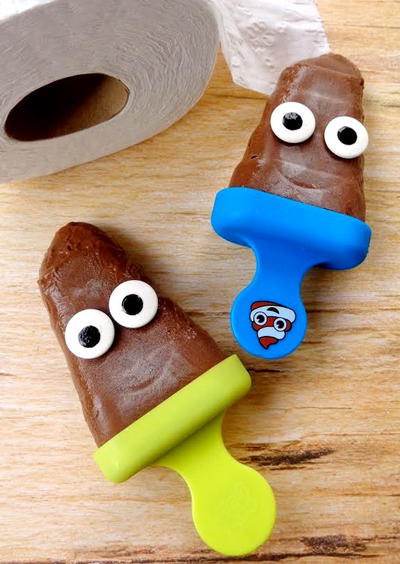 Poop Emoji Popsicles