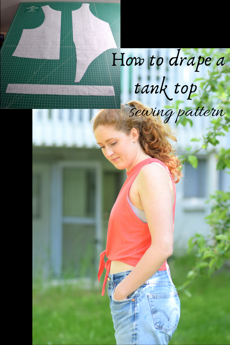 How to Make a Knit Tank Top Sewing Pattern by Draping | AllFreeSewing.com
