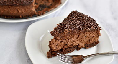 Chocolate Brownie Cheesecake {Gluten Free}