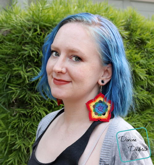 Rainbow Mini Mandala Earrings