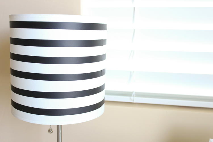 DIY Vinyl Lampshade Upcycle