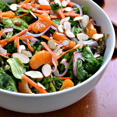 Kale Salad with Ginger Vinaigrette