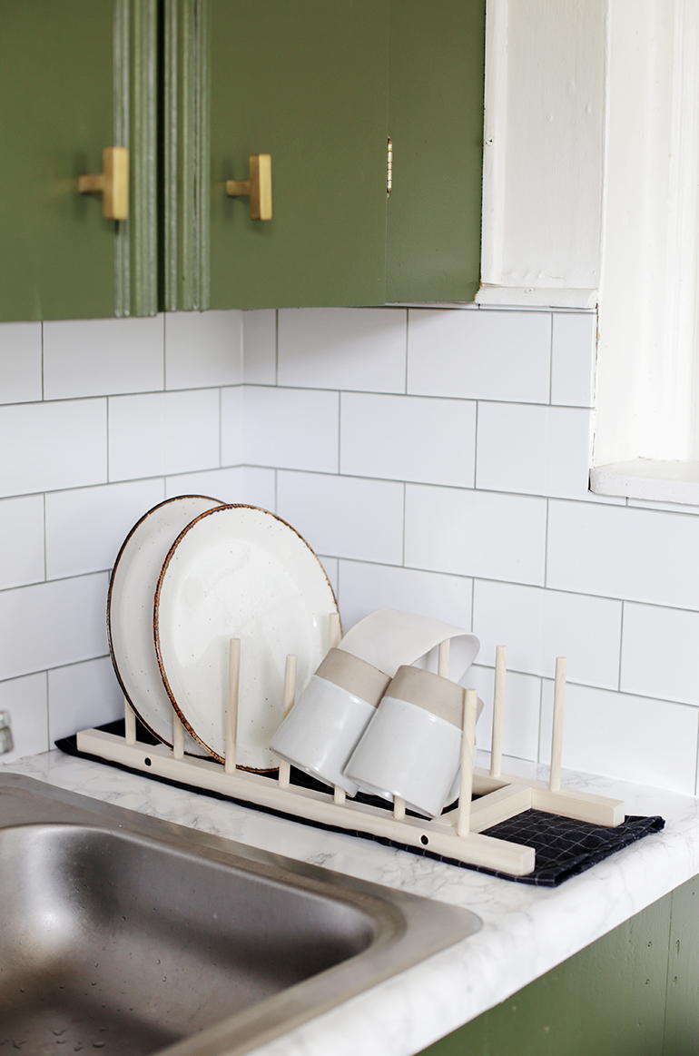 DIY Wooden Dish Rack | DIYIdeaCenter.com