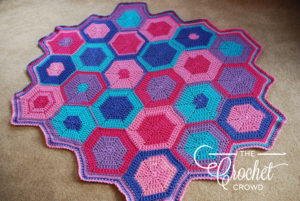 Girls Crochet Hexagon Blanket