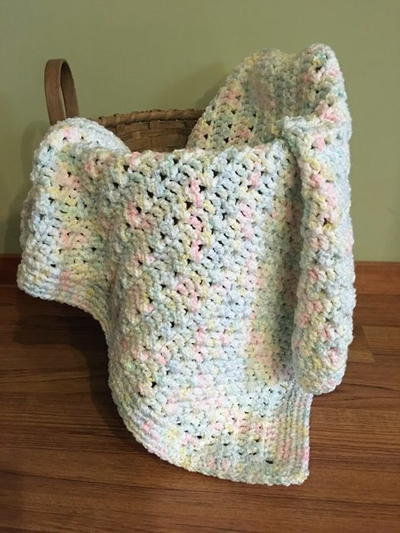 Soft Pastels Crochet Baby Blanket | AllFreeCrochet.com