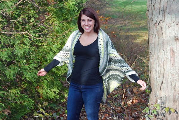 Comfortable Crochet Shrug with Sleeves