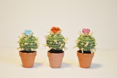 Cute Mini Cactus Crochet Decoration