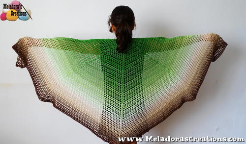 Emerald Isle Butterfly Shawl | AllFreeCrochet.com