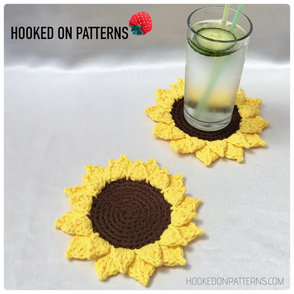 Sunny Sunflower Coasters