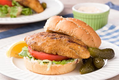 Dusted Catfish Sandwiches
