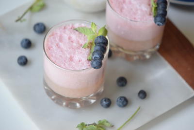 Berry Mint Yogurt Smoothie