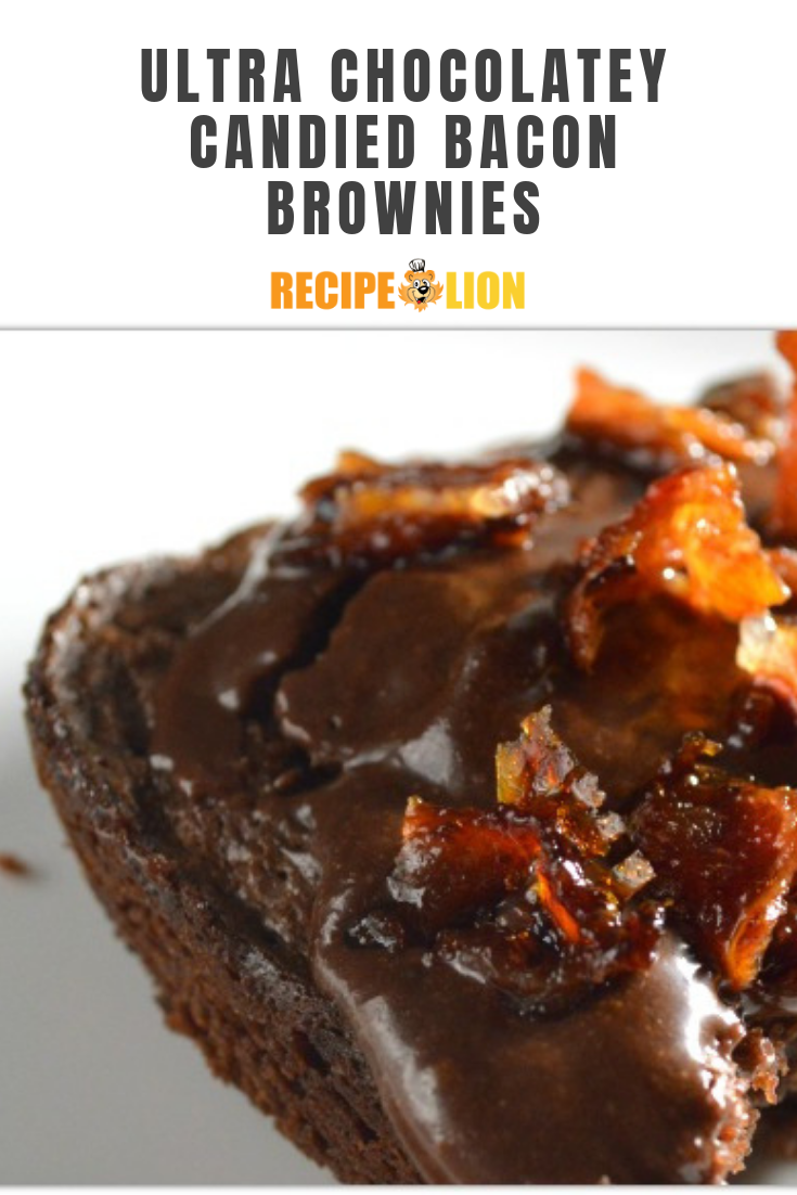Ultra Chocolatey Candied Bacon Brownies