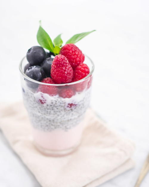 Chia Pudding with Berries and Yogurt