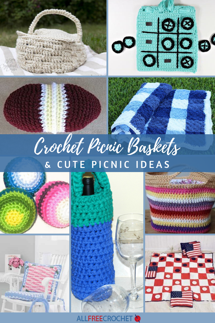 24 Crochet Picnic Baskets and Cute Picnic Ideas