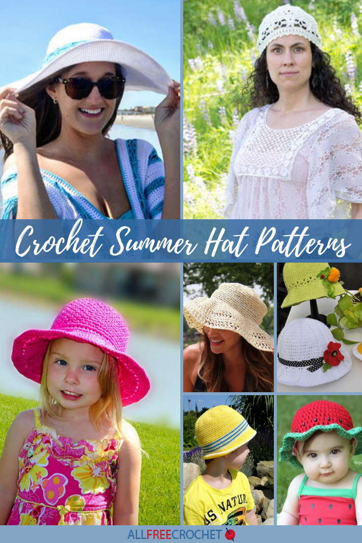 Cotton Summer Hat With Brim, Hand Crochet Bucket Hat, Crochet Sun