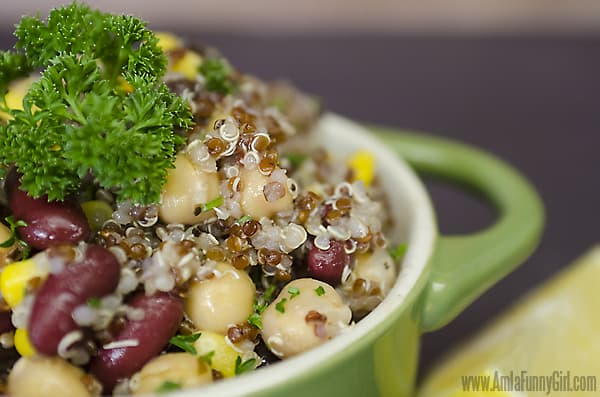 Three Bean Quinoa Salad