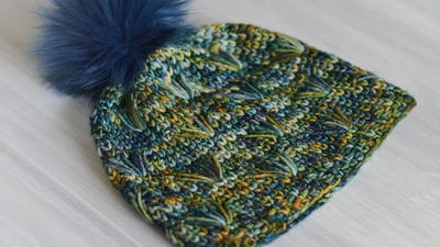 Pretty Waistcoat Stitch Crochet Beanie Hat