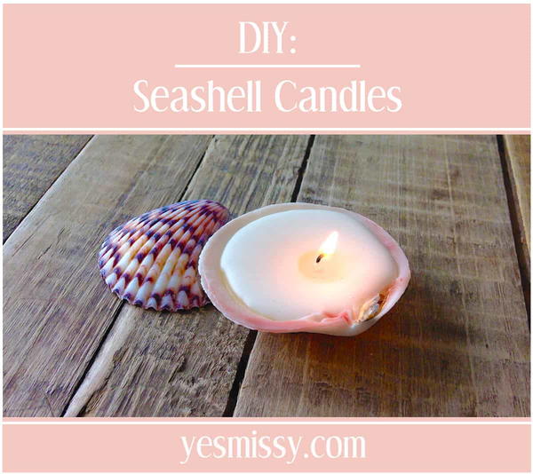 Beachy Diy Seashell Candle 