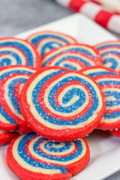 Red White and Blue Cookies