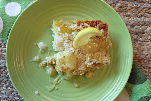Tropical Lemon Dump Cake