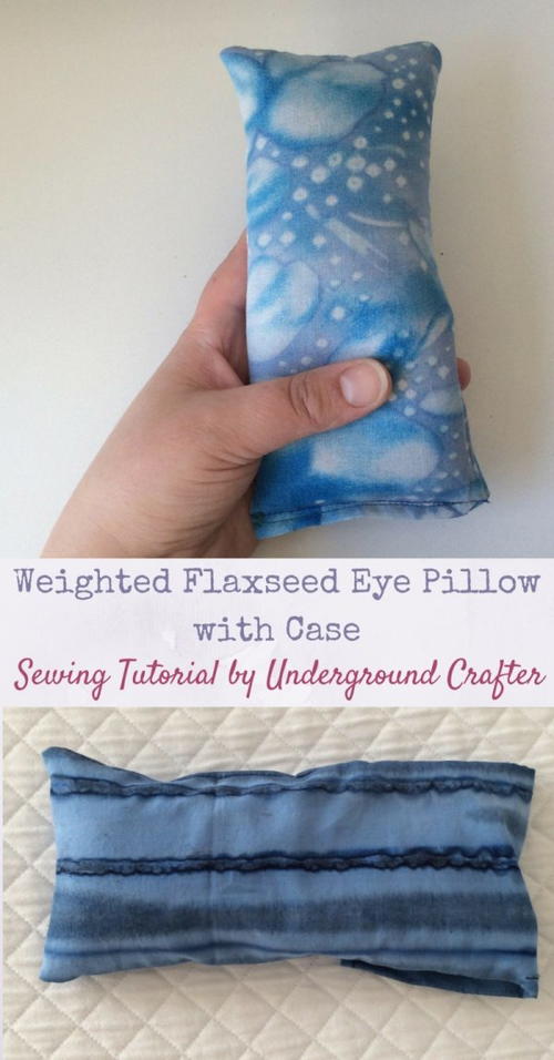 Weighted Flaxseed Eye Pillow with Case