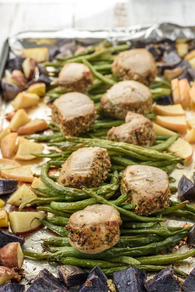 Sheet Pan Roasted Pork Tenderloin & Veggies