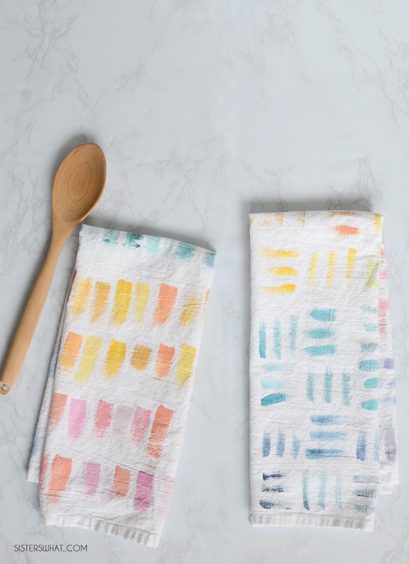 Adults Create! Hand-Painted Tea Towel Workshop 3
