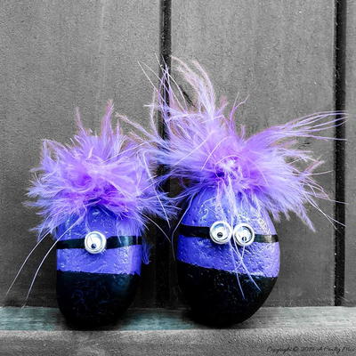 Crazy Purple Minion Pebbles