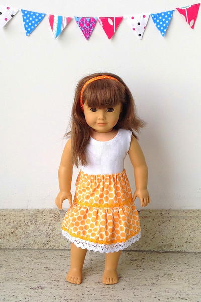 Mini, Midi, Maxi Skirt Pattern for American 18 Inch Doll