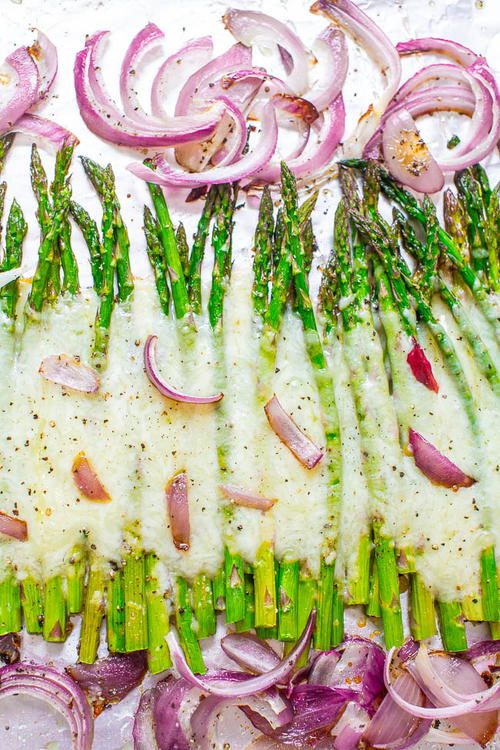 Cheesy Roasted Asparagus