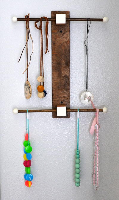 Wood Modern Jewelry Holder