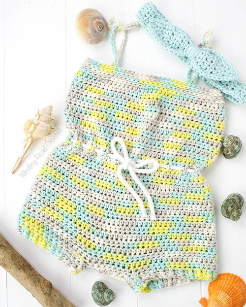 Beach Side Baby Romper