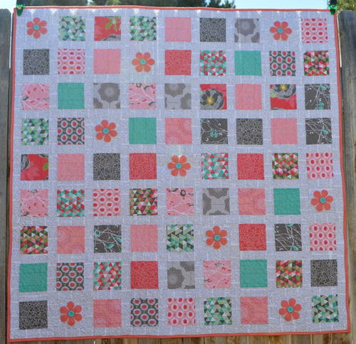 Cottage Stamp Baby Quilt