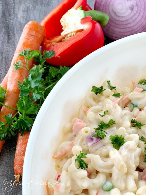 Lighter Macaroni Salad