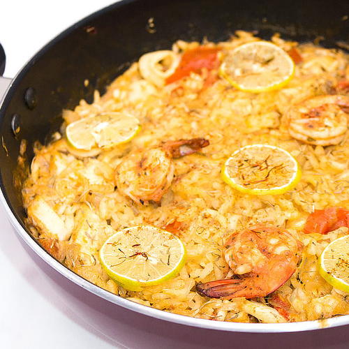 Easy Seafood Paella | FaveHealthyRecipes.com