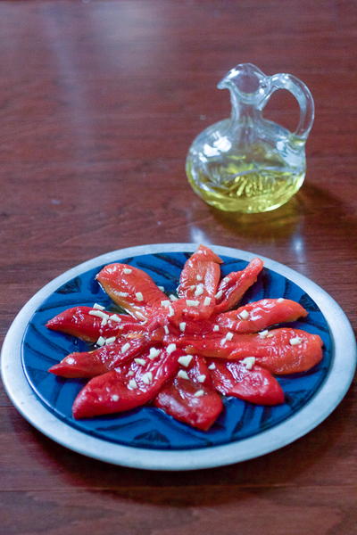 Roasted Red Pepper & Garlic Salad