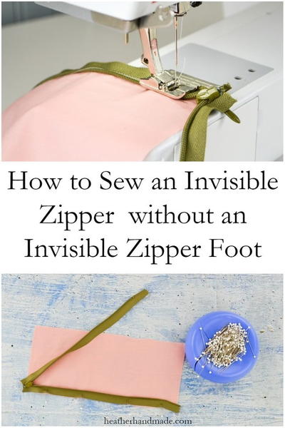 How to Sew an Invisible Zipper Foot Without an Invisible Zipper Foot