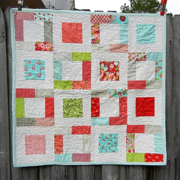 Sweet Girlie Charm Quilt | FaveQuilts.com