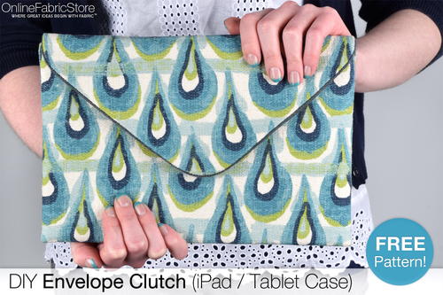 How to Make an Envelope Clutch (iPad/Tablet Case) 