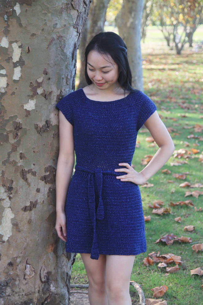 Audrey Raglan Crochet Dress | AllFreeCrochet.com