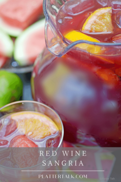 Easy Red Wine Sangria