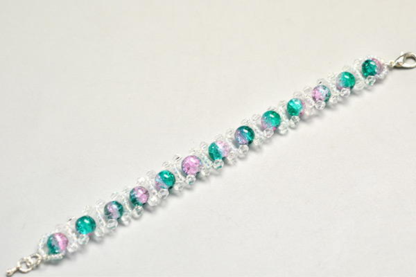 Beebeecraft Tutorials on Making Beautiful Bracelet with Glass Round Beads